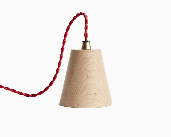 Kone Pendant Maple with Red Cord