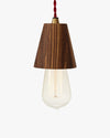 Kone Pendant Zebrawood with Red Cord